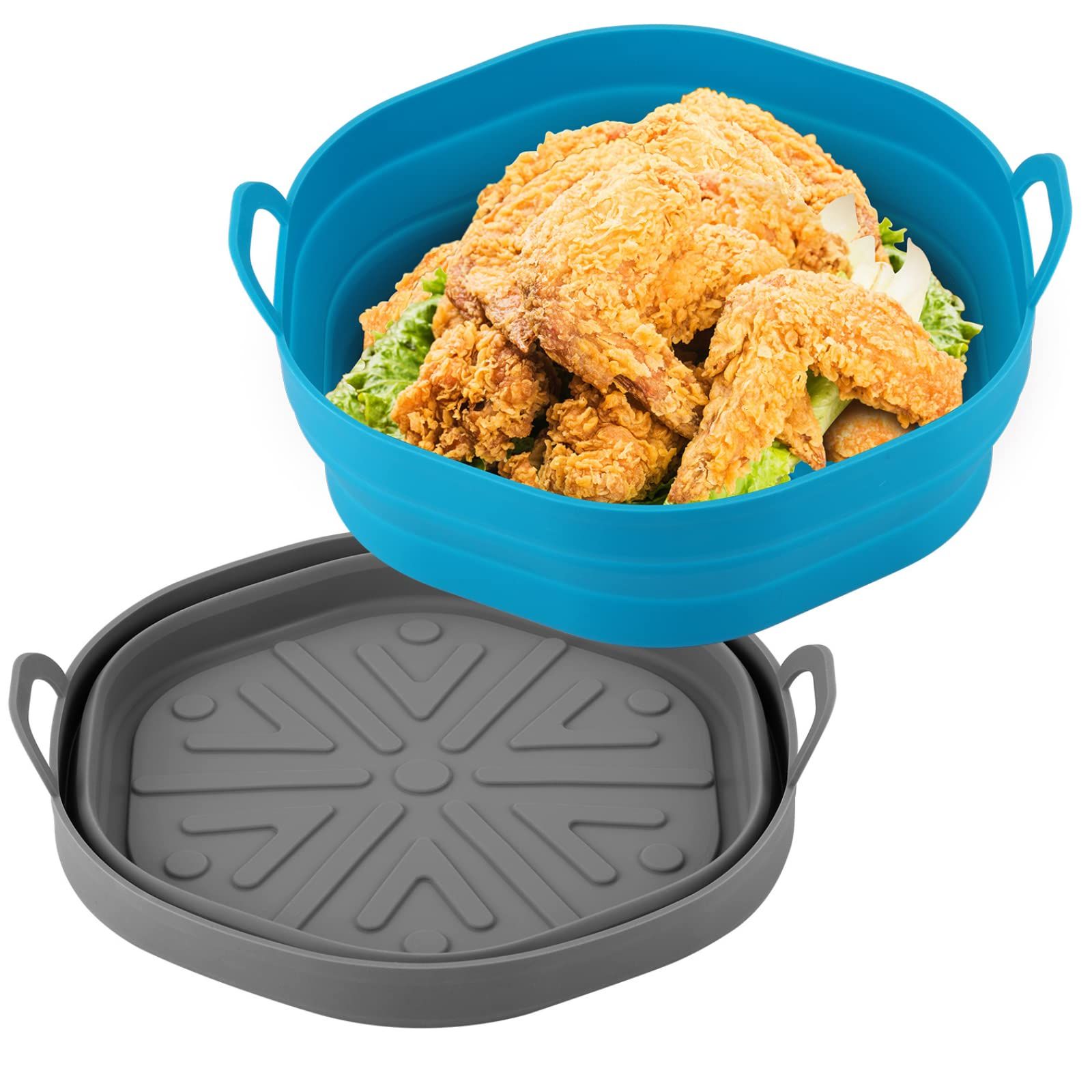 Best Deal for OUTXE 2-Pack 9inch Square Silicone Air Fryer Liners for 6QT
