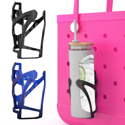 OUTXE 2 Pack Cup Holder for Bogg Bag, Drink Holder Accessories for Bogg Bags, Insert Charm Water Bottle Holder Compatible with Bogg Bag, Adjustable Cup Holder Attachment for Beach Hole Bags