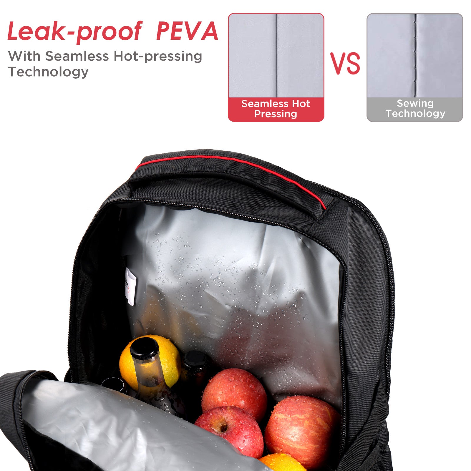 OUTXE Insulated Cooler Backpack 25L Cooler Bag Picnic Backpack for 14  Laptops