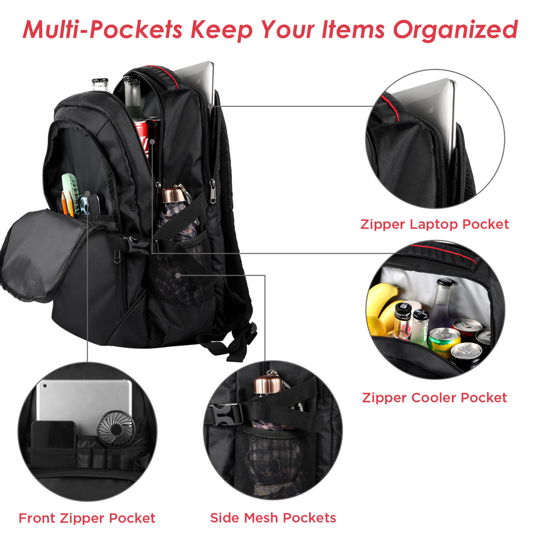 OUTXE Insulated Cooler Backpack 25L Cooler Bag Picnic Backpack for 14