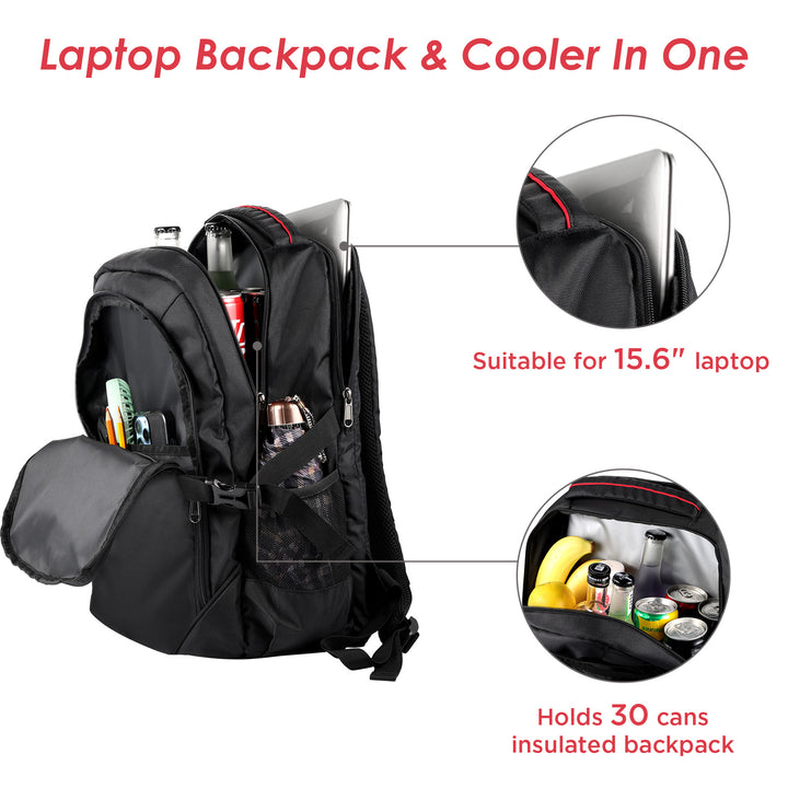 OUTXE Insulated Cooler Backpack 25L Cooler Bag Picnic Backpack for 14