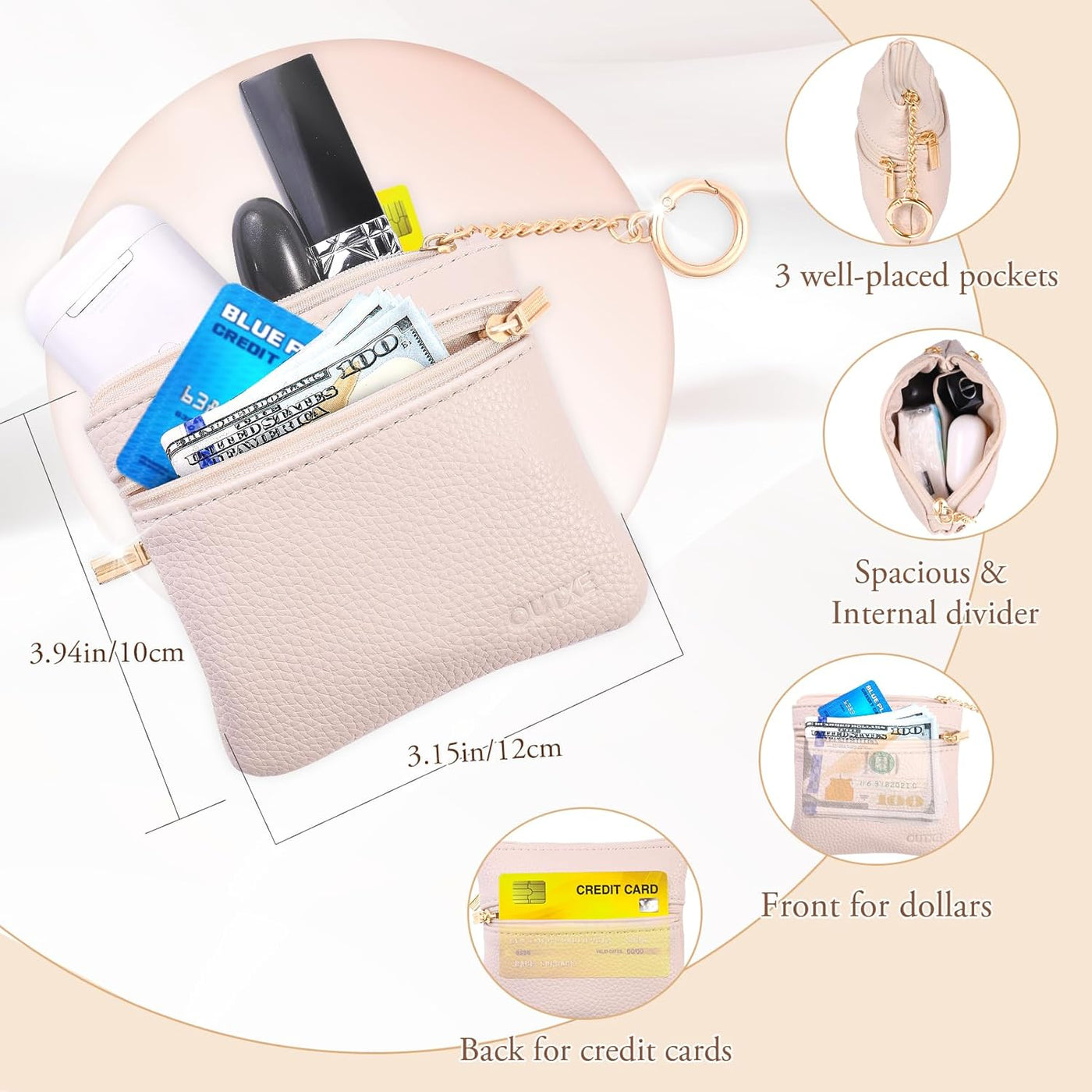 thumbnail image 2 of Sufeasdf Phone Strap With Zippered Pouch Clip And 2 of 9
