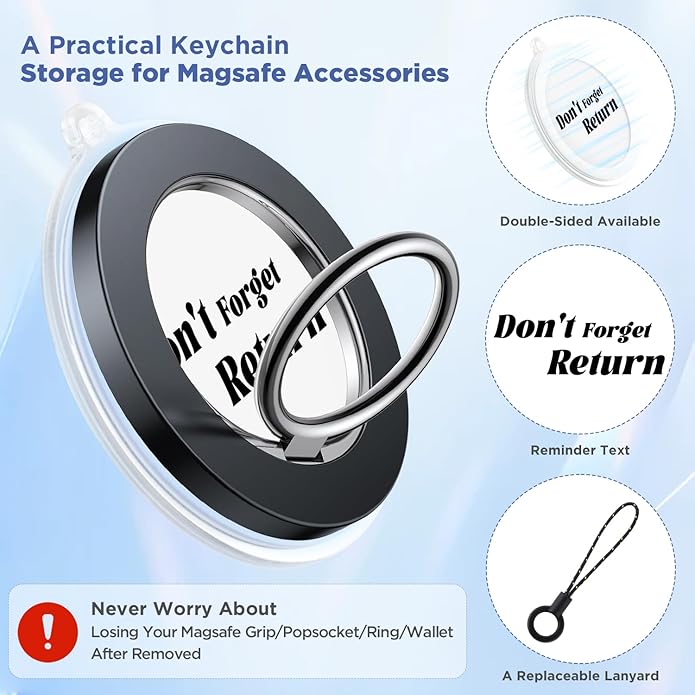 Fix Get Popsocket Off OUTXE Storage Keychain 2pack, Anti-lost For