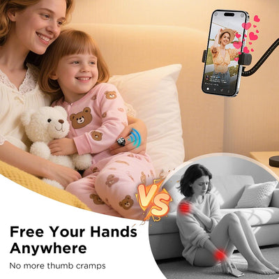 OUTXE Wireless Auto Clicker for TikTok, Bluetooth Remote Scrolling Ring for iPhone Hands-Free Liking/Page Turn/Volume Adjust/Take Photos Without Touching Phone Screen(Black)
