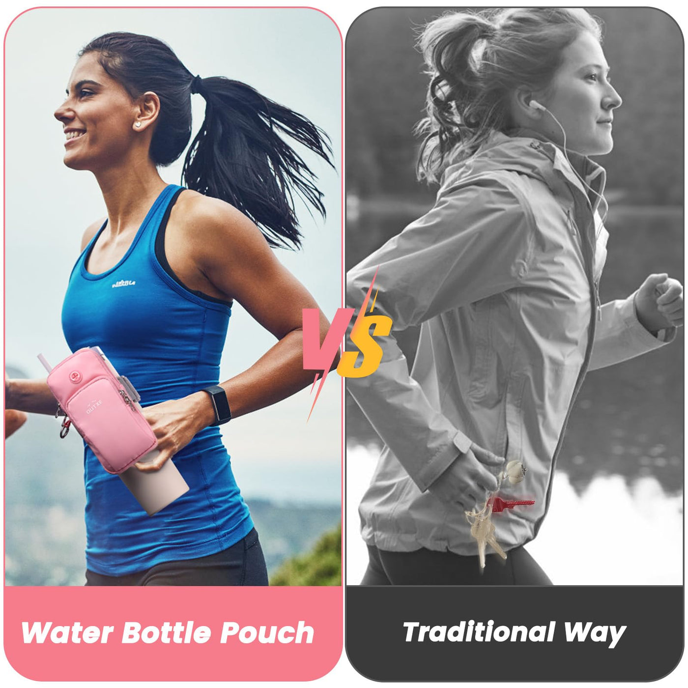 Water Bottle Pouch for Stanley, Gym Tumbler Accessories for Women Yoga,  Running.