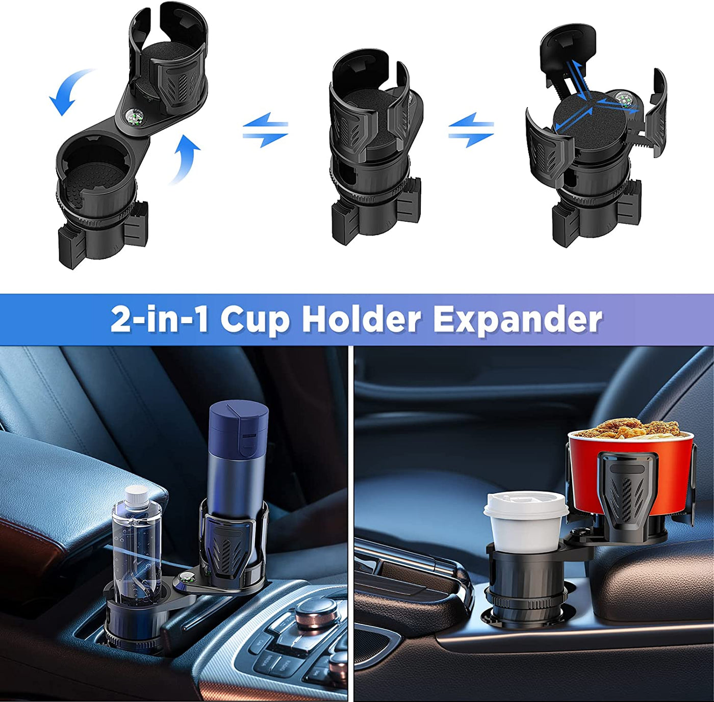 OUTXE Dual Car Cup Holder Expander