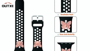 OUTXE Fashion Butterfly Replacement Watchenbands for iWatch