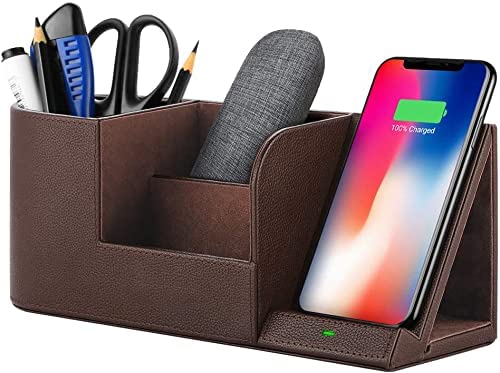 OUTXE Wireless Charging Station Brown