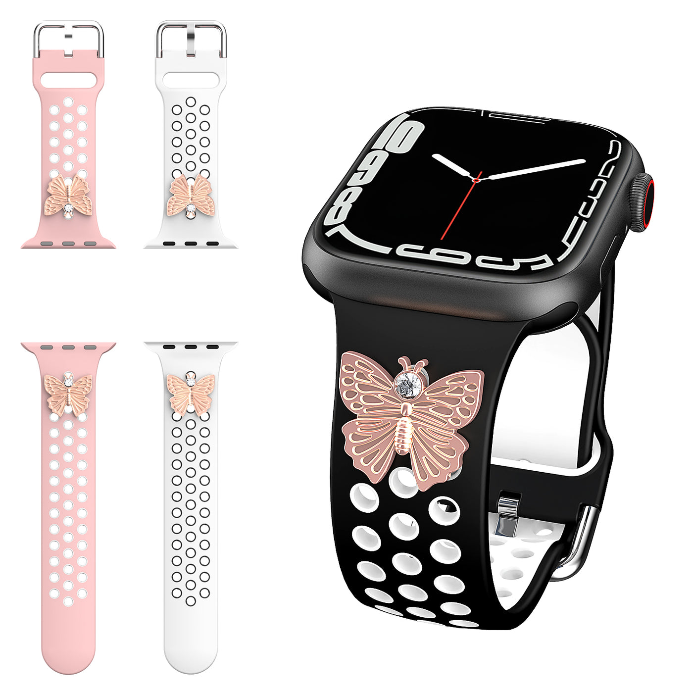 OUTXE Fashion Butterfly Replacement Watchenbands for iWatch