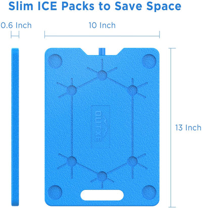 OUTXE Slim Reusable Large Ice Packs for Cooler 800ml